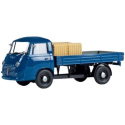 66020 H0 Goliath Express 1100 Pritschenwagen blau mit Ladegut Kisten