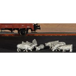 FZ5300 H0 Gewichte für Verschlagwagen (Schweine) 9 Stück