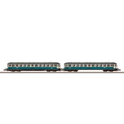 88251 Z Akkutriebwagen BR 515 mit Steuerwagen BR 815, DB, Ep. IV