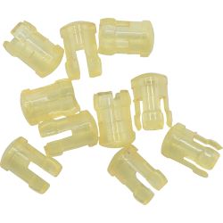 51513 LED Kappen 3mm gelb transparent (10 Stück)