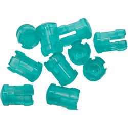51511 LED Kappen 3mm grün transparent (10 Stück)