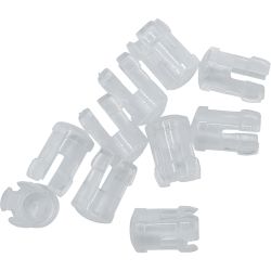51514 LED Kappen 3mm weiß transparent (10 Stück)