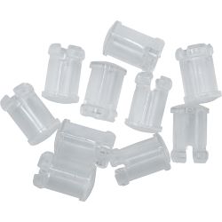 51519 LED Kappen 5mm weiß transparent (10 Stück)