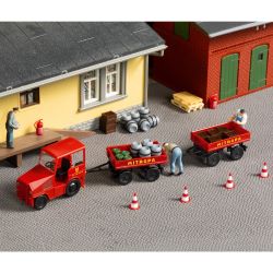 40511 H0 Bausatz: Pomßenschlepper mit Anhänger „Mitropa“