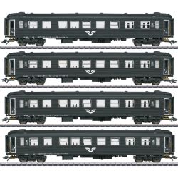 Märklin 43788 H0 4er Set passenger car, SJ, Ep. VI