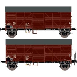 EX23643 H0 2er Set gedeckte Güterwagen Bremen, DR, Ep. IV
