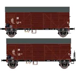 EX23642 H0 2er Set gedeckte Güterwagen Bremen, DR, Ep. III