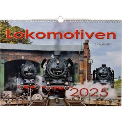 G. Feuereißen Kalender: Lokomotiven 2025