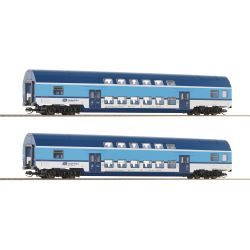 6280028 TT 2-tlg. Set: Doppelstockwagen, CD, Ep. IV