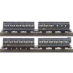 42048 H0 Abteilwagen-Set, DB. Ep. III "verschneit"