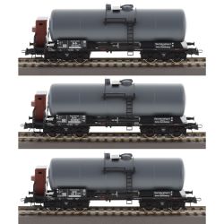 6600062 H0 3er Set Kesselwagen, DRG, Ep. II