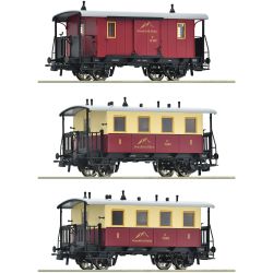 6200063 H0 3er Set Zahnradbahn-Personenzug, Sonnblick-Bahn, Ep.III - IV