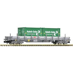 6660092 N Rungenwagen Res mit zwei 20'-Containern, SBB, Ep. VI 'Kehrli+Oeler'