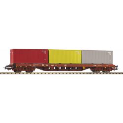 24539 H0 Containertragwagen, SNCB, Ep. V, beladen mit 3 Containern