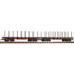 38797  G 2er Set Flachwagen mit Runge, D&RGW