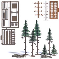 1856 H0 Hochwald, 6 Fichten
