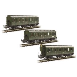 41160-80 0 3er Set preußischen Abteilwagen, DB, Ep. III