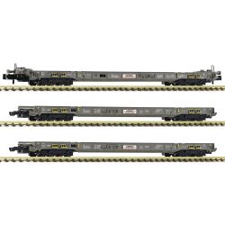 6660093 N 3er Set Niederflurwagen 'Rollende Autobahn', Hupac, Ep. V-VI