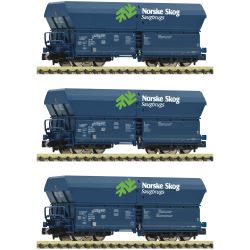 6660089 N 3er Set Selbstentladewagen Falns, VTG, Ep. VI 'Norske Skog'