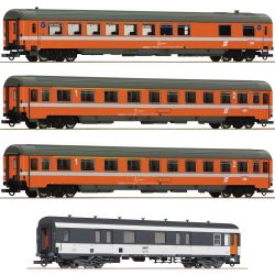 6200077 H0 4er Set Personenwagen 'Arlberg-Express', ÖBB, Ep. IV, Set 1