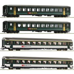 6200091 H0 4er Set Personenwagen 'IR 1617', SBB, Ep. V, Set 2