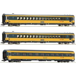 6200082 H0 3er Set Personenwagen, RegioJet, Ep. VI