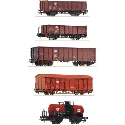 5 piece set: Goods train, MAV