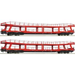 77047 H0 2er Set Autotransportwagen, BTE, Ep. VI