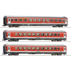 6200096 H0 3er Set Personenwagen 'München-Nürnberg-Express', DB AG, Set 1