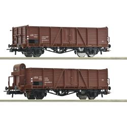 6600123 H0 2er Set Offene Güterwagen E, ÖBB, Ep. IV