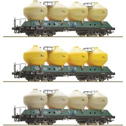 6600177 H0 3er Set Silowagen Raj, CSD, Ep. IV