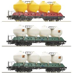 6600180 H0 3er Set Silowagen Uacs, CD, Ep. VI