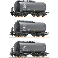 6600162 H0 3er Set Kesselwagen, VTG/DB, Ep. IV