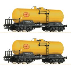 6600199 H0 2er Set Kesselwagen, DR, Ep. IV 'MINOL'