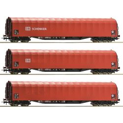 6600156 H0 3er Set Schiebeplanenwagen Rilns, DB AG, Ep. VI