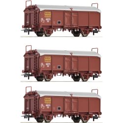 6600173 H0 3er Set Schiebedachwagen Tms, SNCF, Ep. IV