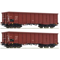 6600171 H0 2er Set Offene Güterwagen Eaos, PKP, Ep. IV