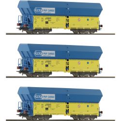 6600136 H0 3er Set Selbstentladewagen Falns, PKP, Ep. V-VI