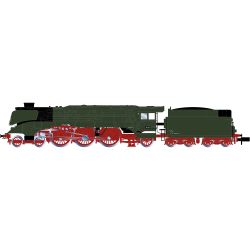 HN2663 N Dampflok 18 201 Kohletender, 1. Original-Farbgebung, DR, Ep. III
