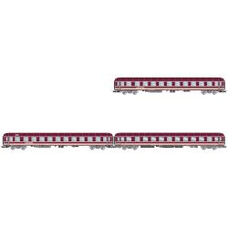 HR4417 H0 3er Set Liegewagen, Euro-Express, Ep. V-VI