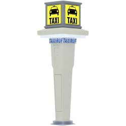 1378 H0 Taxistand mit LED-Beleuchtung