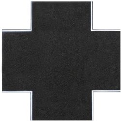 48292 H0 Straßenplatte Asphalt Steinkunst mit Nutf ür Magnetband, X-Kreuzung