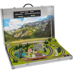 88320 Z Modellbahnkoffer "Bozen", mit Märklin® mini-club Gleisen