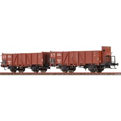 48449 H0 2er Set offene Güterwagen Om, DRG, Ep. II