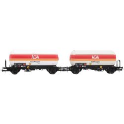 HJ6289 H0 2er Set Gaskesselwagen, SNCF, Ep. IV 'AGA Progas'