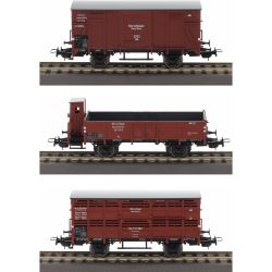 70067 H0 3er Set offene Güterwagen, Gorny Slask/Oberschlesischen Eisenbahn