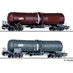 70069 H0 2er Set Kesselwagen Zans, GATX, Ep. VI