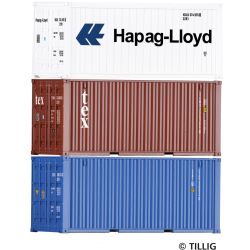 09836 H0 3er Set 20‘-Container