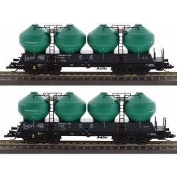 01116 TT 2er Set Staubsilowagen Uacs 451.1, Transportservics s.r.o. Beroun