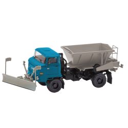 95561 H0 IFA L60 mit Schneepflug und Streuaufbau D 035